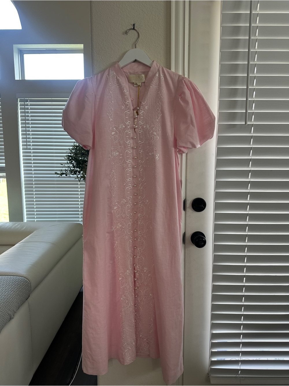 NWT MESTIZA NEW YORK Elliana Barong Midi Dress - Picture 7 of 13